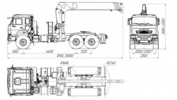 Автомобиль - тягач седельный c КМУ