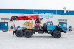 Седельный тягач с КМУ ИТ-200 (тросовый, люлька, бур) УСТ 5453 Урал 4320-60Е5