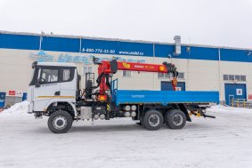 Бортовой автомобиль УСТ 5453 с КМУ ИТ-150 SHACMAN (ШАКМАН) SX32586V385 (6х6)