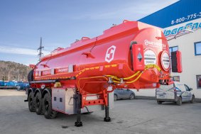 Полуприцеп цистерна для ГСМ ((бензовозы) безрамные для вездеходов) ППЦ 26К-32-3НУ УСТ 9465 безрамная, пневмоподвеска ССУ 1500