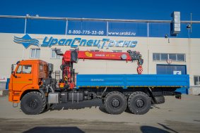 Бортовой автомобиль с КМУ ИТ-150 (тросовый) УСТ 5453 Камаз 43118