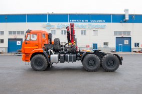 Седельный тягач с КМУ ИМ-150N УСТ 5453 Камаз 43118