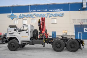 Седельный тягач с КМУ ИМ-320 УСТ 5453 Урал NEXT 4320-72