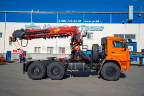 Седельный тягач с КМУ ИТ-200 (тросовый, люлька, бур) УСТ 5453 Камаз 43118