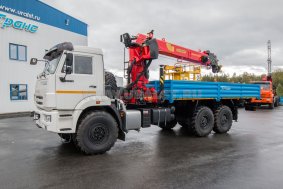Бортовой автомобиль с КМУ ИТ-200 (тросовый, люлька) УСТ 54531J Камаз 43118-50