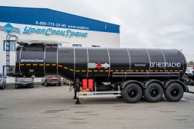 Полуприцеп цистерна для нефти (нефтевозы) ППЦН 30КТ-32Л УСТ 9465 термос ССУ 1550
