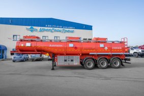 Полуприцеп цистерна для ГСМ (бензовозы) рамные ППЦ 28-32-3Н УСТ 9465 рамная, насос, пневмоподвеска CCУ 1415
