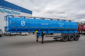 Полуприцеп цистерна для пищевых жидкостей (водовоз) ППЦПТ 30Т-32-3 рамная, термос, нерж