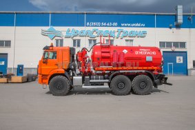 Автоцистерна вакуумная нефтепромысловая АКН-10 ВК УСТ 5453A3-60 Камаз 43118-50, сп.м. доработка под ДОПОГ