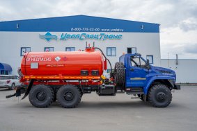 Нефтепромысловая автоцистерна АКН-10 КО УСТ 5453 Урал NEXT 4320-6951-72 ревизионный люк, доработка под ДОПОГ