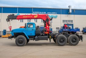  Седельный тягач с КМУ ИТ-180 (тросовый) УСТ 5453 Урал-4320-60Е5