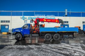 Автомобиль бортовой с КМУ ИТ-200 (тросовый) УСТ 54532Е Урал NEXT 4320-72Е6Г38