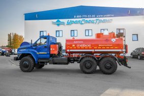 Автотопливозаправщик АТЗ-10Б УСТ 5453 Урал NEXT 4320-72 доработка под ДОПОГ