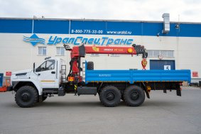 Автомобиль бортовой с КМУ ИТ-150 (тросовый) УСТ 5453 Урал NEXT 4320-72Е5