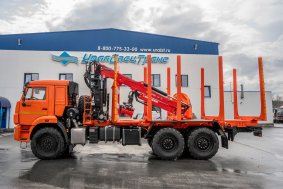 Сортиментовоз с манипулятором ВМ10-74 УСТ 5453 Камаз 43118-50 сп.м. 