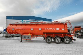 Полуприцеп цистерна для ГСМ (бензовозы) безрамная для вездеходов ППЦ 40К-32-4