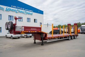 Полуприцеп тяжеловоз ППТН 39-32Д-12УКФ механические трапы, 1х1С, ССУ 1350