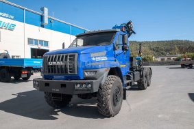 Седельный тягач с КМУ ИМ-240 УСТ 5453 Урал NEXT 4320-6951-72