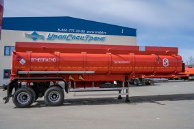 Полуприцеп цистерна для ГСМ (бензовозы) рамная ППЦ 30П-24Д УСТ 9465 рамная ССУ 1450 нерж