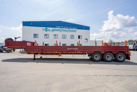 Полуприцеп тяжеловоз (трал) ППТ 45-32-12 УКБФ УСТ 9465 приставные трапы ССУ 1500