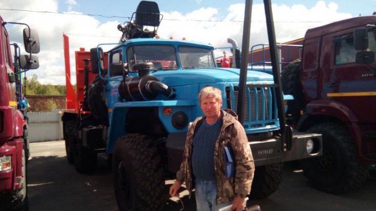 Лесовоз Урал 5557-72М с ГМ Майман 90S УСТ