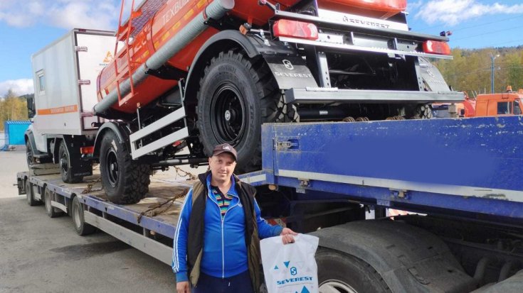 Купил прицеп цистерну ПЦ 10-21 УСТ 9465 425/85 R21в работе