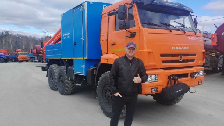 Купил автофургон ГПА 6+2 откр. с КМУ ИМ-150N УСТ 5453 Камаз 43118, сп.м