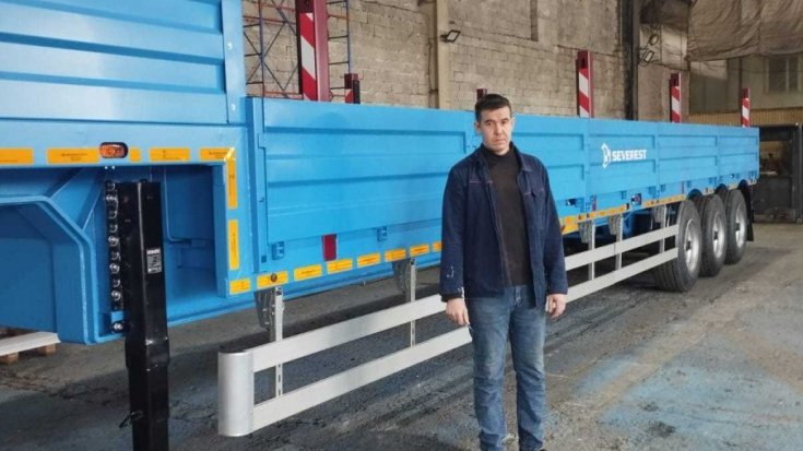 Полуприцеп контейнеровоз ППК 35ЛР-31-11КБ УСТ 9465 1х1С, ССУ 1500 в работе