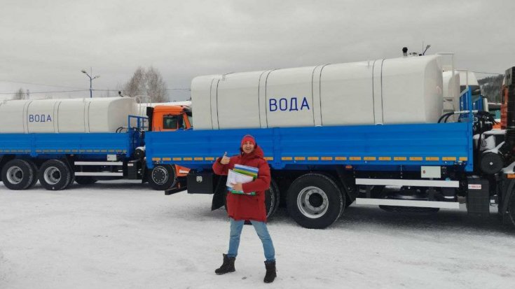 Купил контейнеровоз бортовой Камаз 65115 (10 ед.) + контейнер-цистерну КЦ-12Т нерж. (10 ед.)