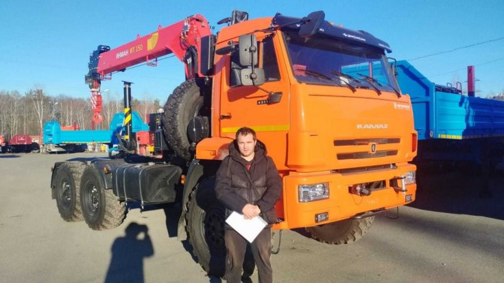 Купил седельный тягач с КМУ ИТ-150 (тросовый) Камаз 43118 
