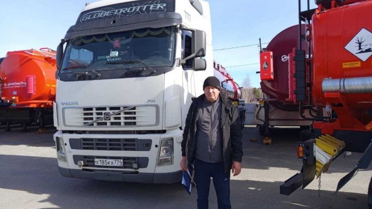 Полуприцеп цистерна ППЦ 30К-32Л-5 SEVEREST, в работе