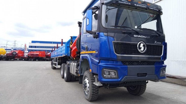 Купил тягач УСТ 5453 с КМУ ИМ-180 SHACMAN SX42586 (6х6), полуприцеп бортовой ППБ 20Б-21-12К-03