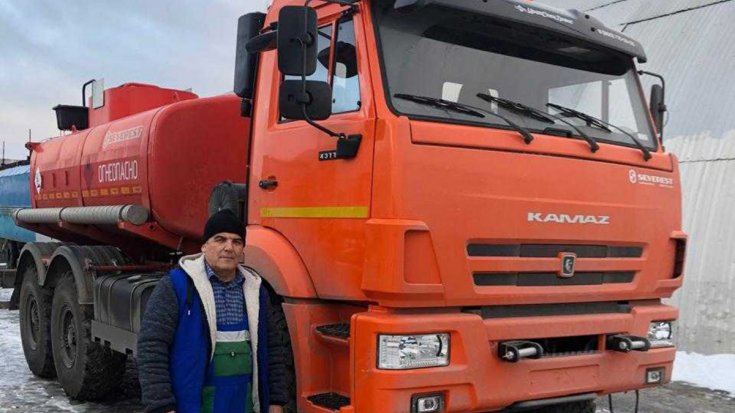 Автотопливозаправщик АТЗ-10Б Камаз 43118 ДОПОГ, УВЭОС в работе