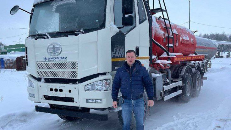 Купил машину вакуумную МВ-10 КО 505, FAW 3250 в работе