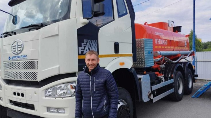 Купил автотопливозаправщик АТЗ 11Б УСТ 5453 FAW 3250 (6х6) КБ 3675 ДОПОГ