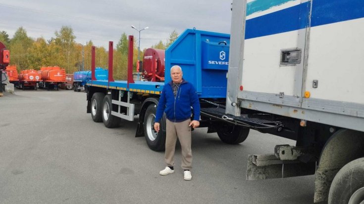 Купил прицеп контейнеровоз ПК 15-33-6К УСТ 9465 в работе