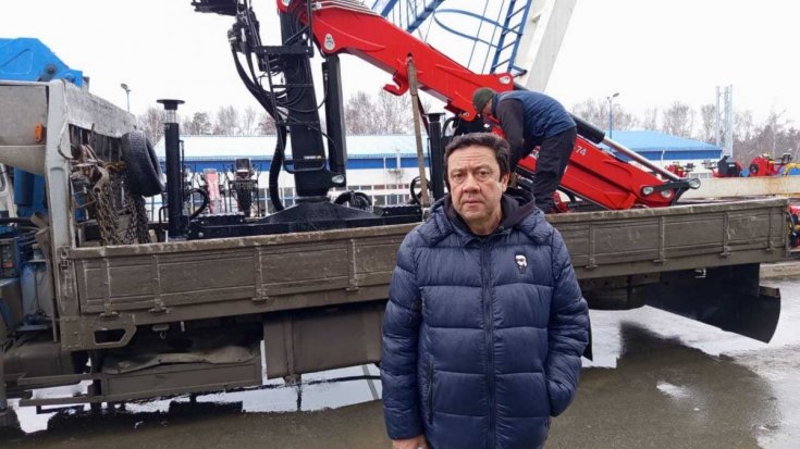 Купил кран-манипулятор ВМ10-74 с грейфером для леса