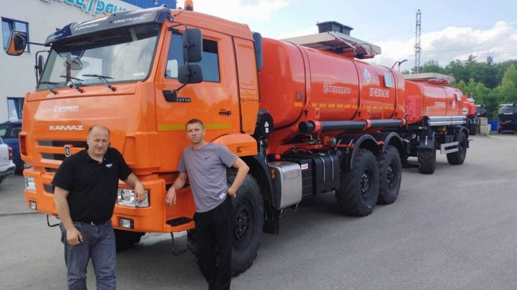 Купил автоцистерну АЦН-11Т УСТ 5453 Камаз 43118 насос ОДН, ДОПОГ, сп.м + Прицеп цистерну ПЦН 10Т-21УСТ 9465