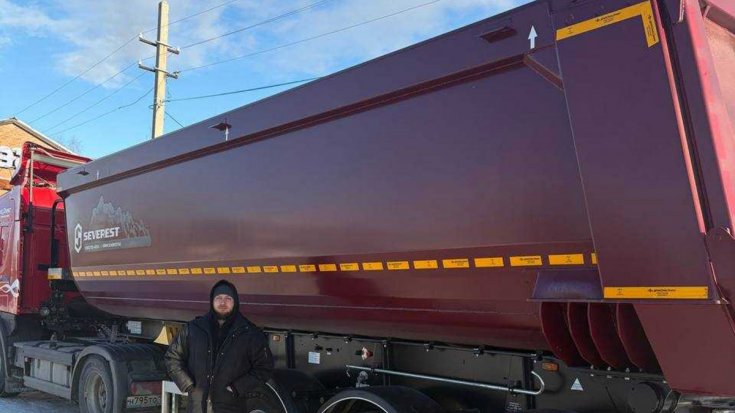 Полуприцеп самосвал ППС 34-32Л BPW SEVEREST базовая комплектация в работе