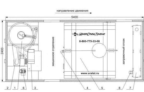 ППУА 1600/100 УСТ 5453 SHACMAN SX32586V385 6х6, 14R20, база 4575мм насос Kopper Pumps 