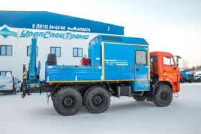 Камаз АРОК 43118 с краном-манипулятором ИМ-55