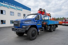 Автомобиль бортовой с КМУ ИТ-150 (тросовый) УСТ 5453 Урал NEXT 4320-72Е5