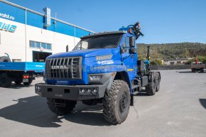 Тягач Урал NEXT с КМУ ИМ-180 (управление с земли)