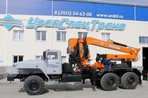 Урал погрузчик леса с ГМ