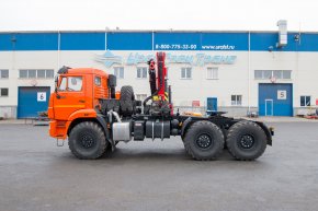 Седельный тягач с КМУ ИМ-150N УСТ 5453 Камаз 43118