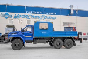 Грузопассажирский автомобиль с КМУ (ГПА кат.С)  ГПА 6+2 откр. с КМУ ИМ-20 УСТ 5453 Урал NEXT 4320-6951-72 базовая