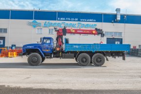 Автомобиль бортовой с КМУ ИТ-150 (тросовый) УСТ 5453 Урал 4320-1912-40