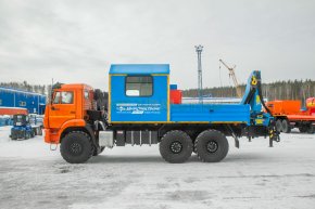 Автофургон ГПА с КМУ ИМ-150 УСТ 5453 Камаз 43118-50