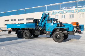 Бортовой автомобиль с КМУ ИМ-180 УСТ 5453 Урал 4320-1951-60 