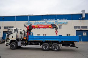 Бортовой автомобиль, УСТ 5453, с КМУ ИТ-150 УСТ 5453 FAW 3250 (6Х6)